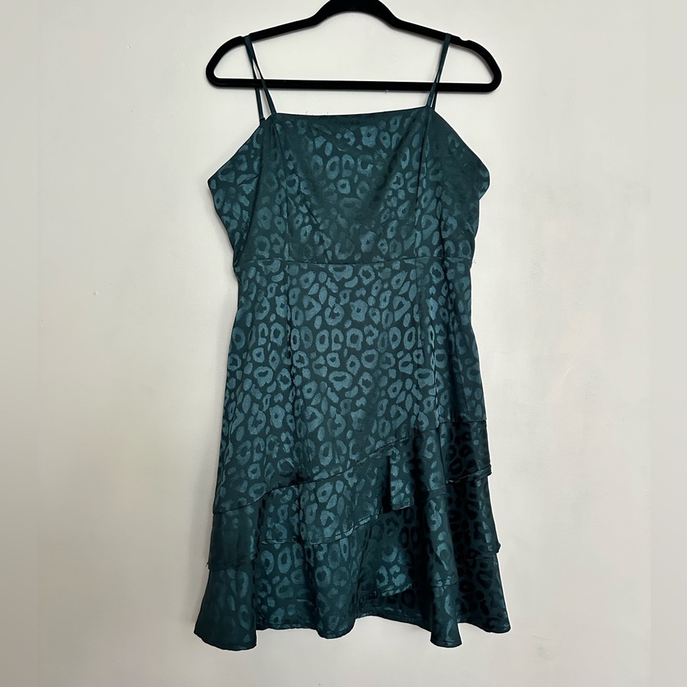 Altar'd State Green Leopard Print Dress.